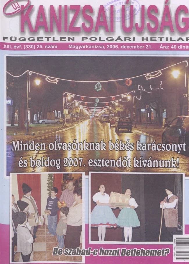 Új Kanizsai Újság, 13. évf. 2006. december 21. 25. sz.