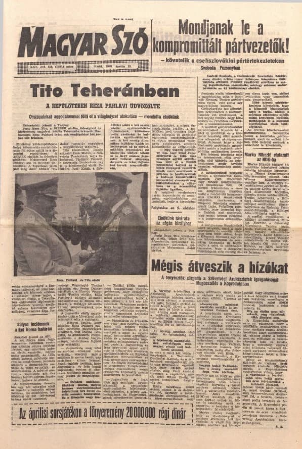 Magyar Szó, 25. évf. 1968. április 23. 112. sz. 1–16. oldal