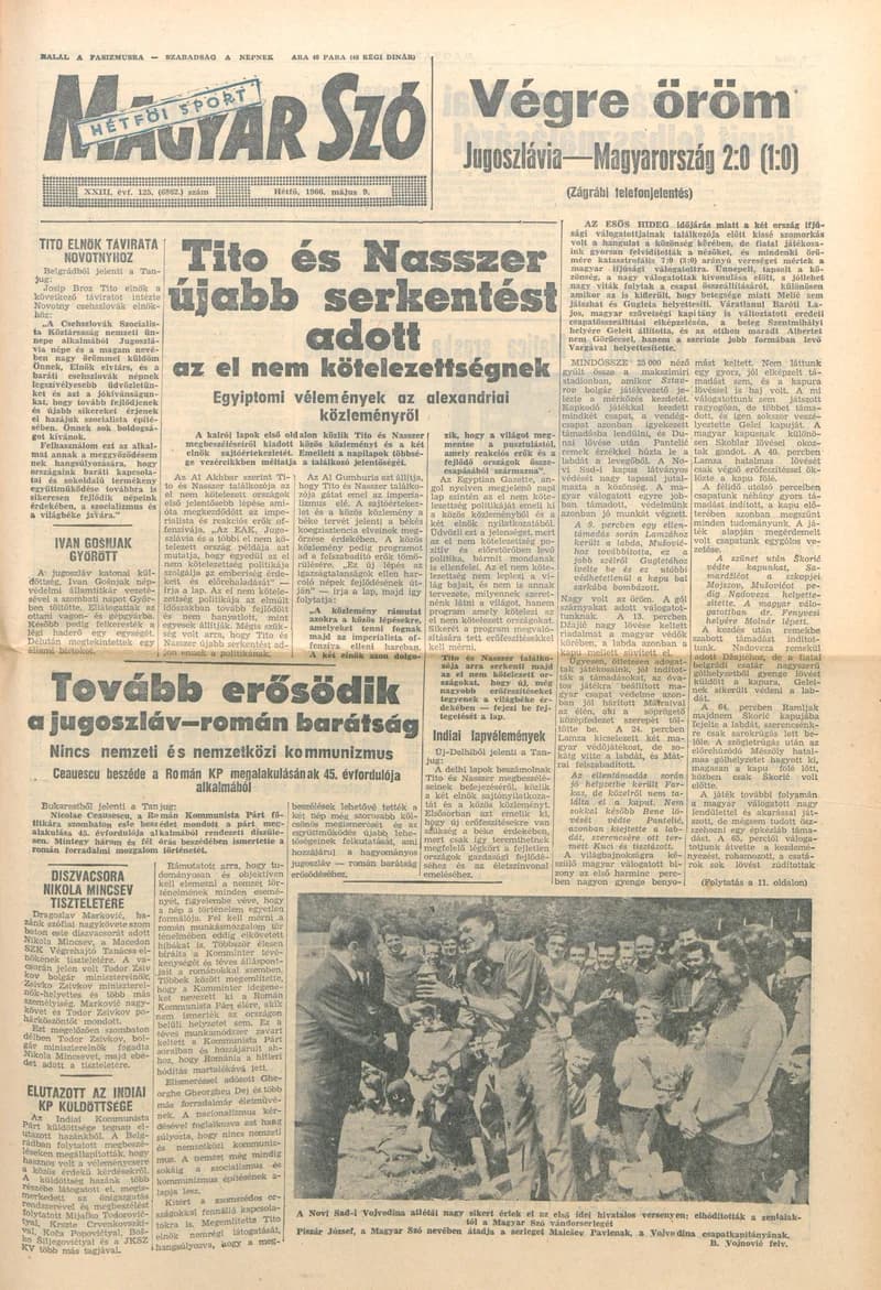 Magyar Szó, 23. évf. 1966. május 9. 125. sz.