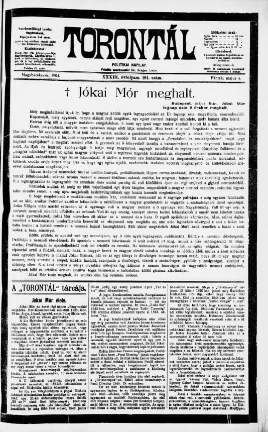 Torontál, 33. évf. 1904. május 6. 104. sz.