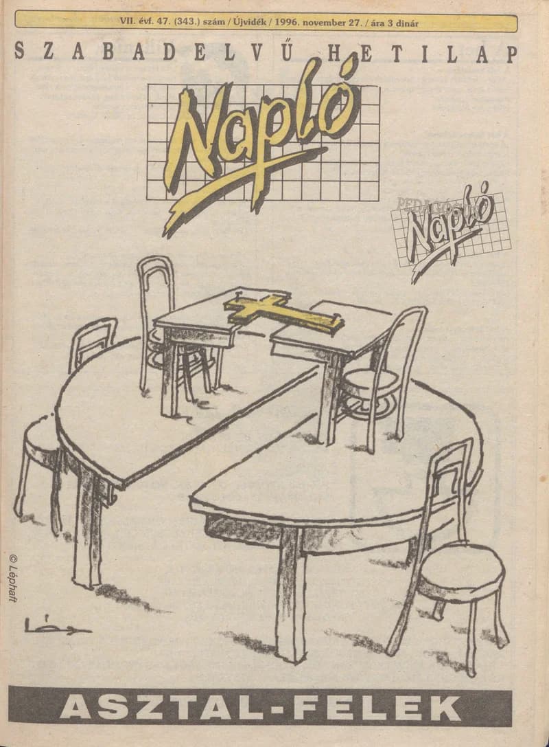 Napló - Szabadelvű hetilap, 7. évf. 1996. november 27. 343. sz.