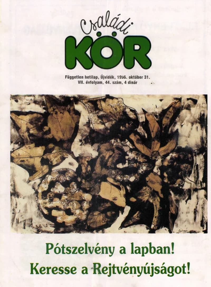 Családi Kör, 7. évf. 1996. október 31. 44. sz.