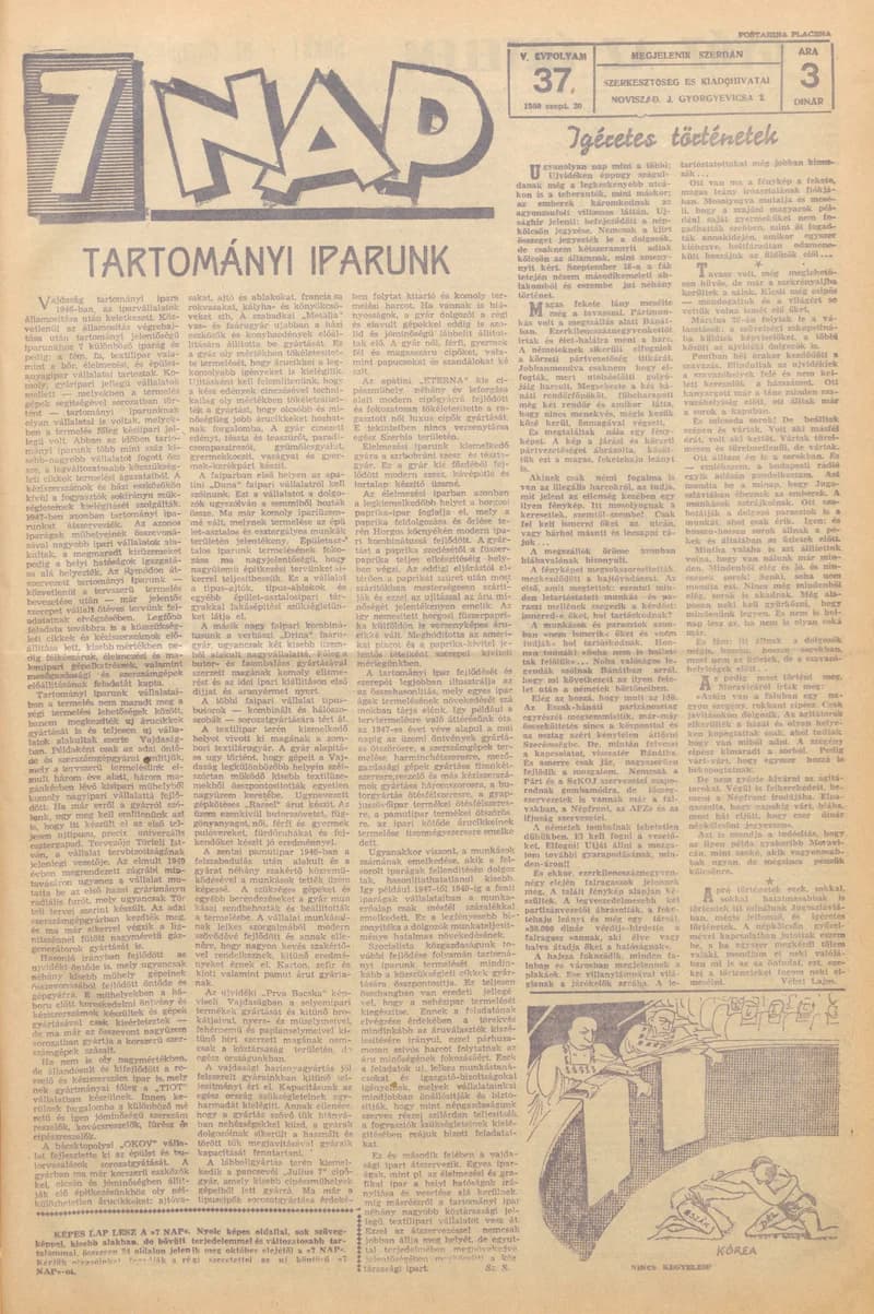 7 Nap, 5. évf. 1950. szeptember 20. 37. sz.