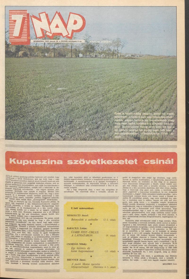7 Nap, 38. évf. 1983. január 28. 3. sz. 1–16. oldal
