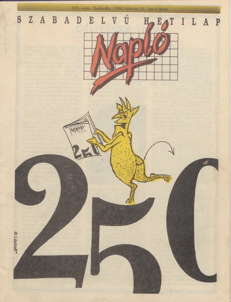 Napló - Szabadelvű hetilap, 6. évf. 1995. február 15. 250. sz.
