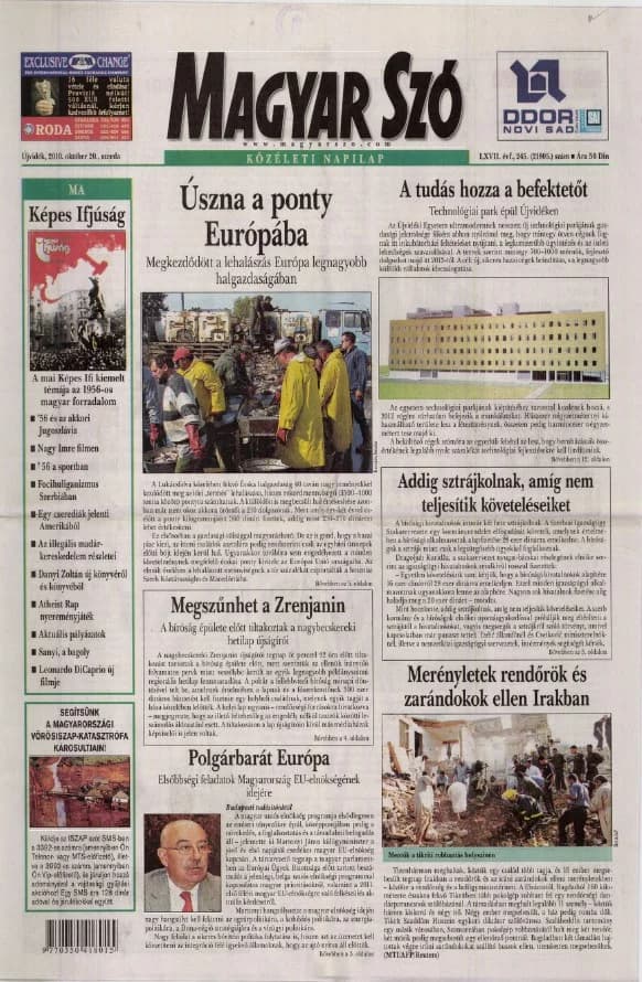 Magyar Szó, 67. évf. 2010. október 20. 245. sz. 1–20. oldal