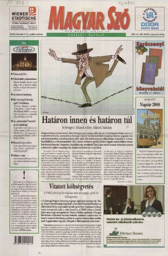 Magyar Szó, 64. évf. 2007. december 8. – 9. 288. sz. 1–12. oldal