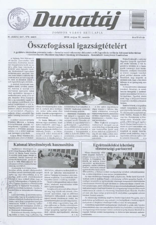 Dunatáj, 12. évf. 2010. május 12. 579. sz.