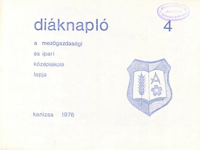 Diáknapló, 2. évf. 1976. 4. sz.
