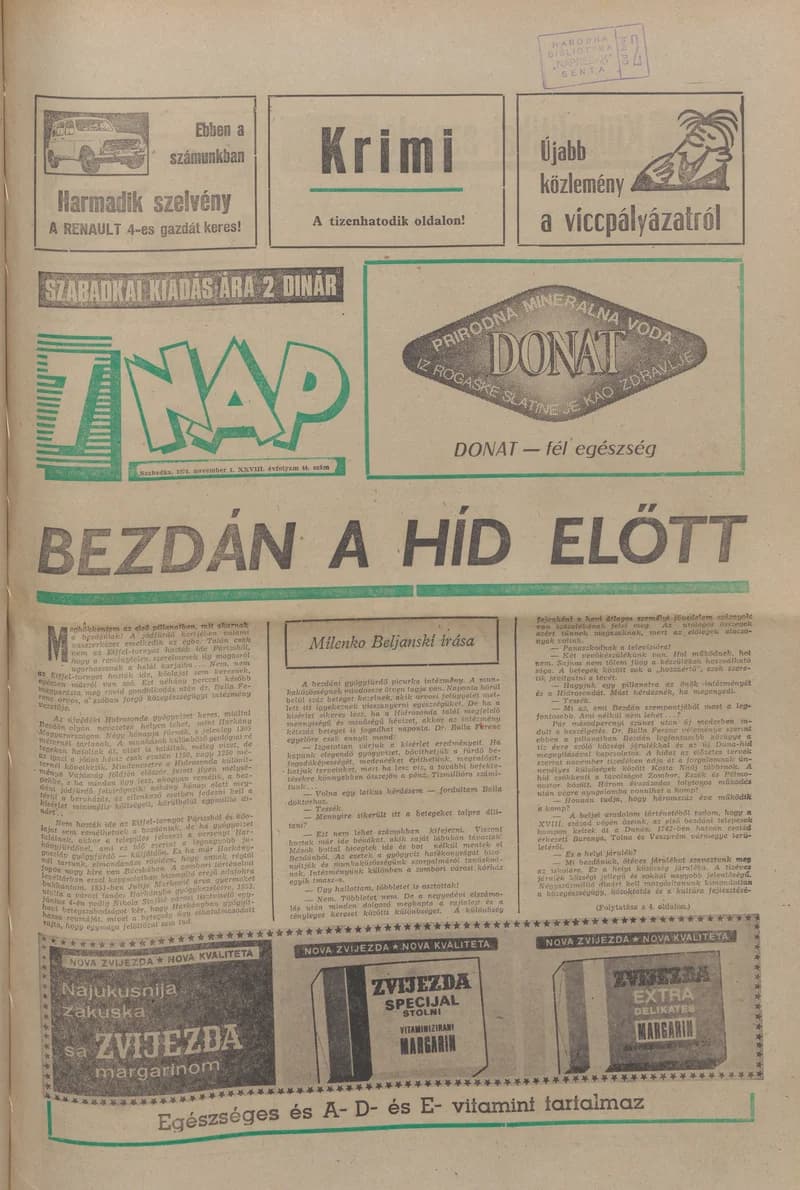 7 Nap, 29. évf. 1974. november 1. 44. sz. 1–32. oldal