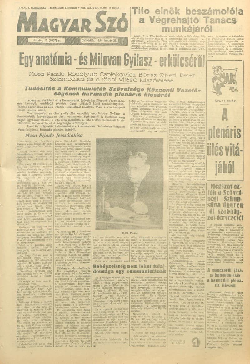 Magyar Szó, 11. évf. 1954. január 21. 19. sz. 1–6. oldal