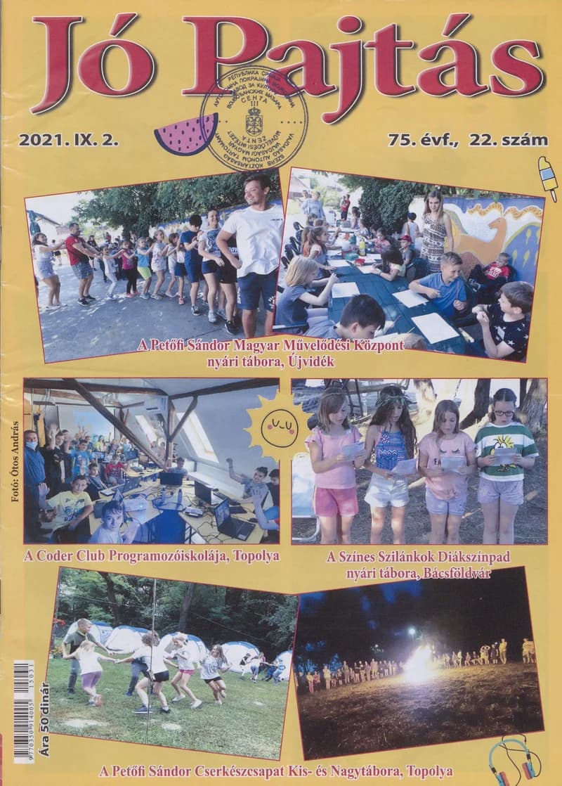 Jó Pajtás, 75. évf. 2021. szeptember 2. 22. sz.