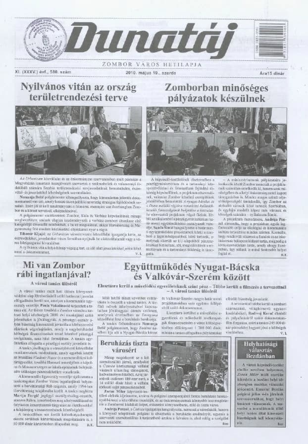 Dunatáj, 12. évf. 2010. május 19. 580. sz.