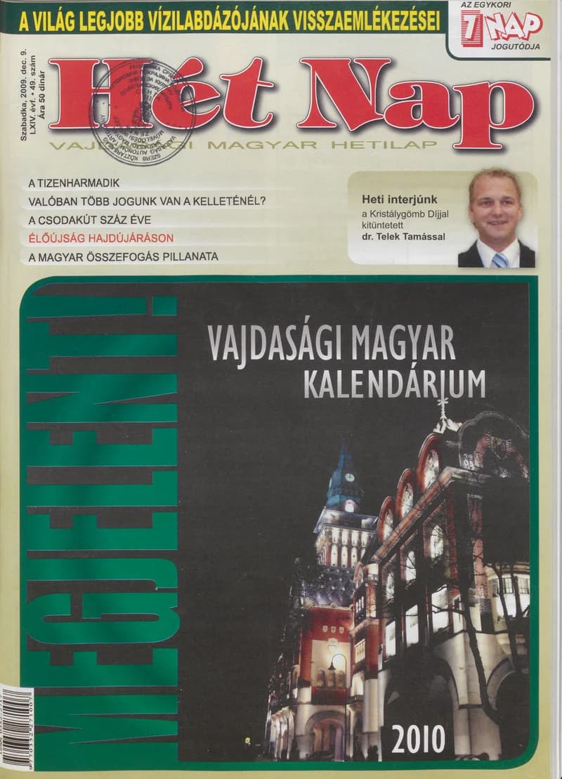 7 Nap, 64. évf. 2009. december 9. 49. sz.