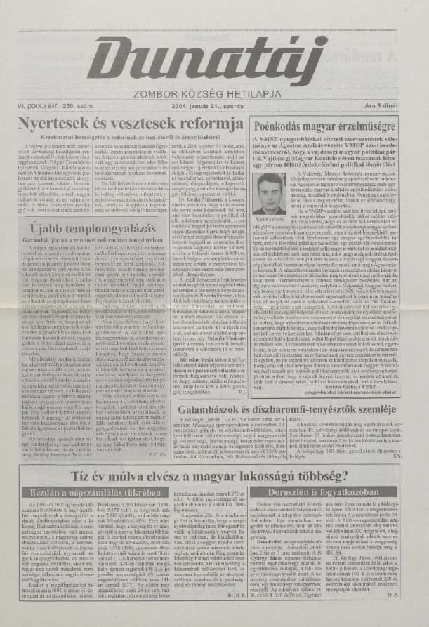Dunatáj, 6. évf. 2004. január 21. 250. sz.