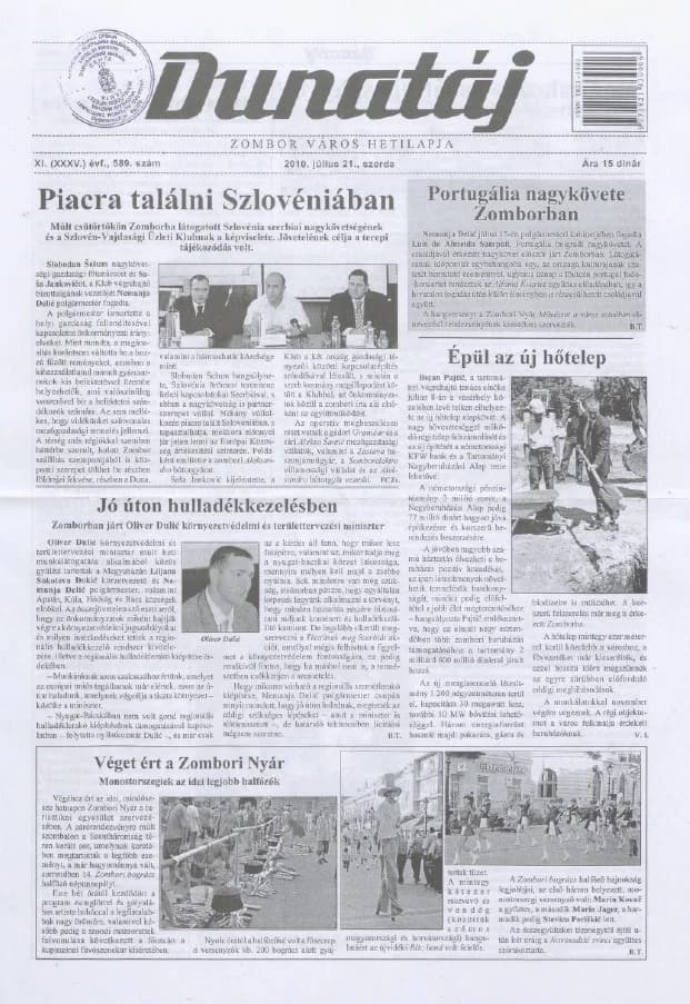 Dunatáj, 12. évf. 2010. július 21. 589. sz.