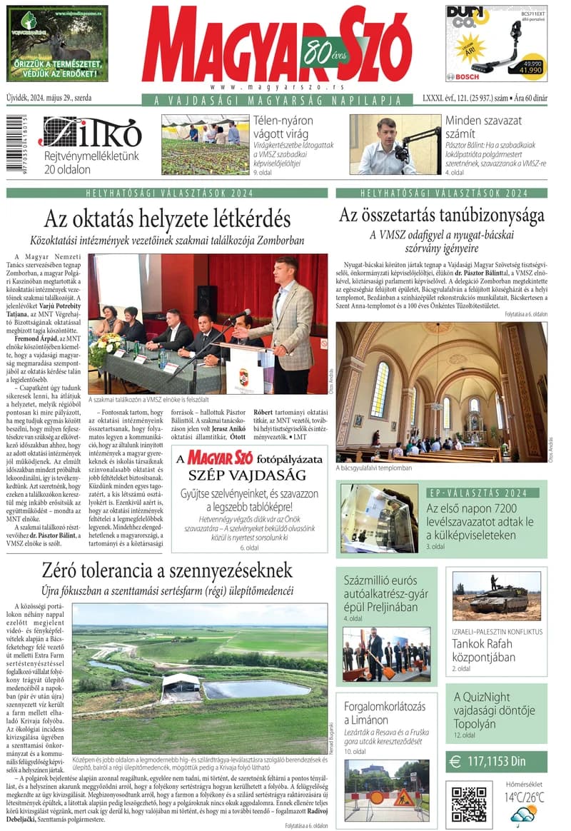 Magyar Szó, 81. évf. 2024. május 29. 121. sz. 1–16. oldal
