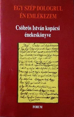 Egy szép dologrul én emlékezem 