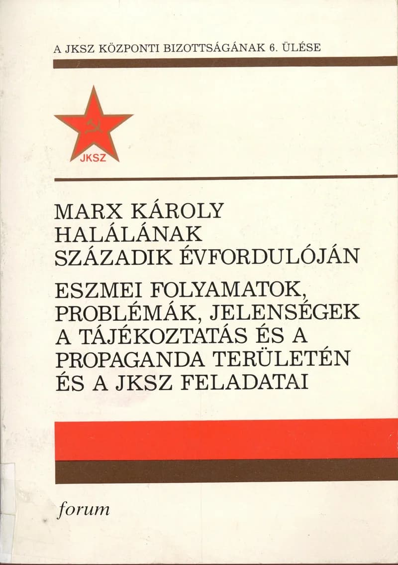 A JKSZ Központi Bizottságának 6. ülése 