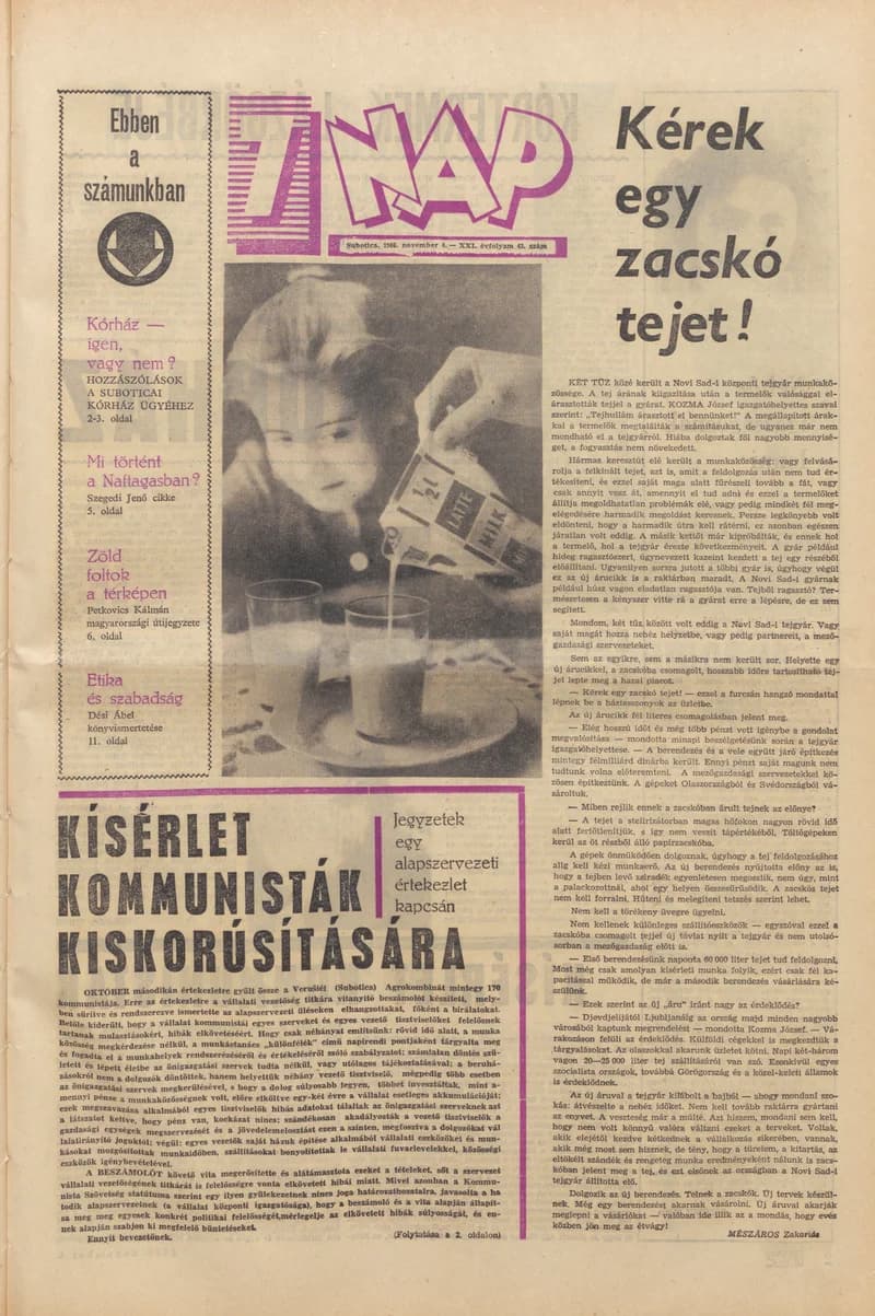 7 Nap, 21. évf. 1966. november 4. 45. sz. 1–20. oldal