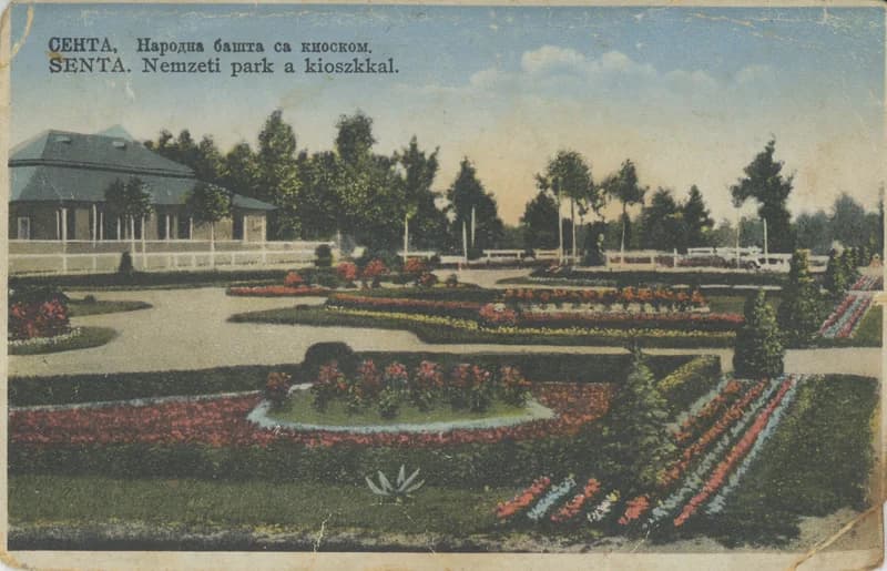 Kioszk a zentai Népkertben
