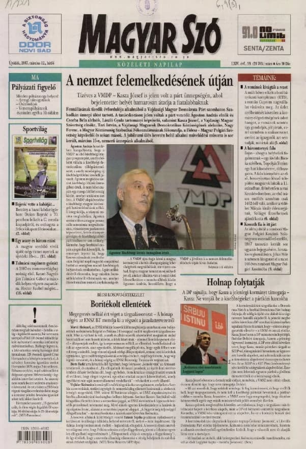 Magyar Szó, 64. évf. 2007. március 12. 59. sz. 1–12. oldal