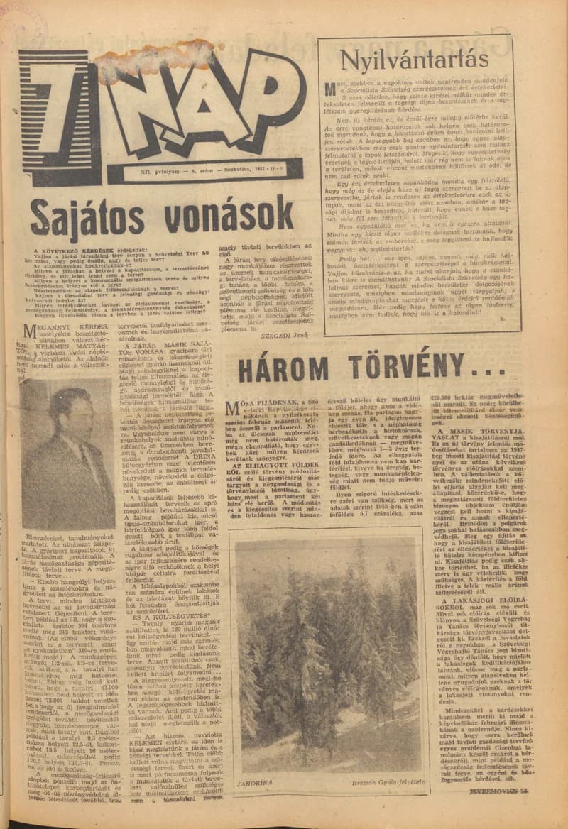 7 Nap, 12. évf. 1957. február 3. 6. sz.