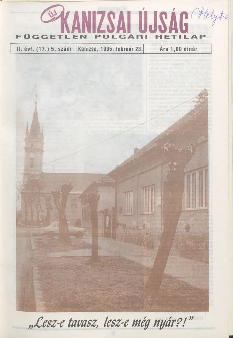 Új Kanizsai Újság, 2. évf. 1995. február 23. 5. sz.