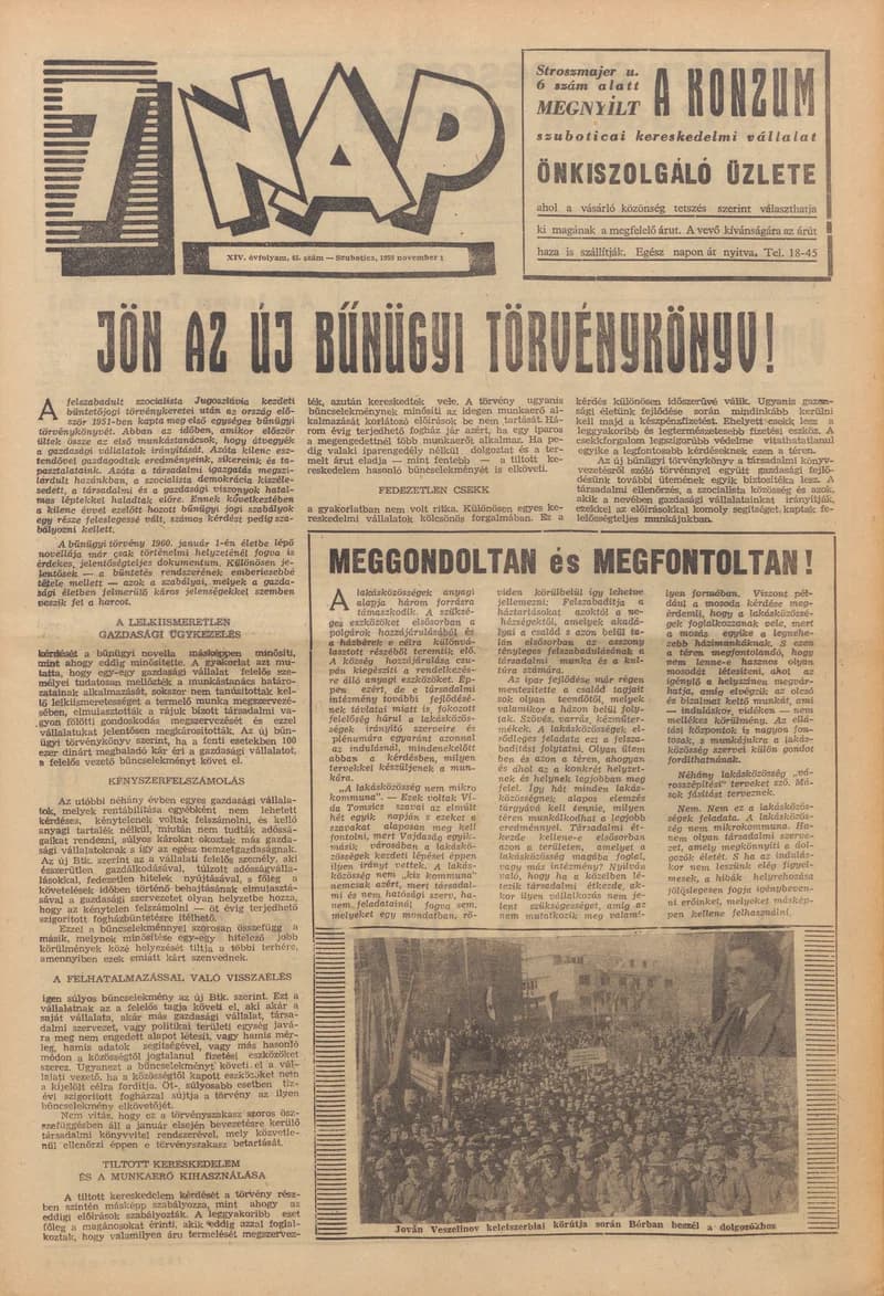 7 Nap, 14. évf. 1959. november 1. 45. sz. 1–20. oldal