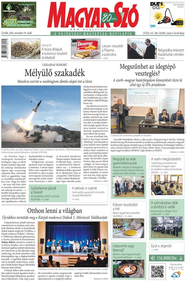 Magyar Szó, 81. évf. 2024. november 19. 269. sz. 1–20. oldal