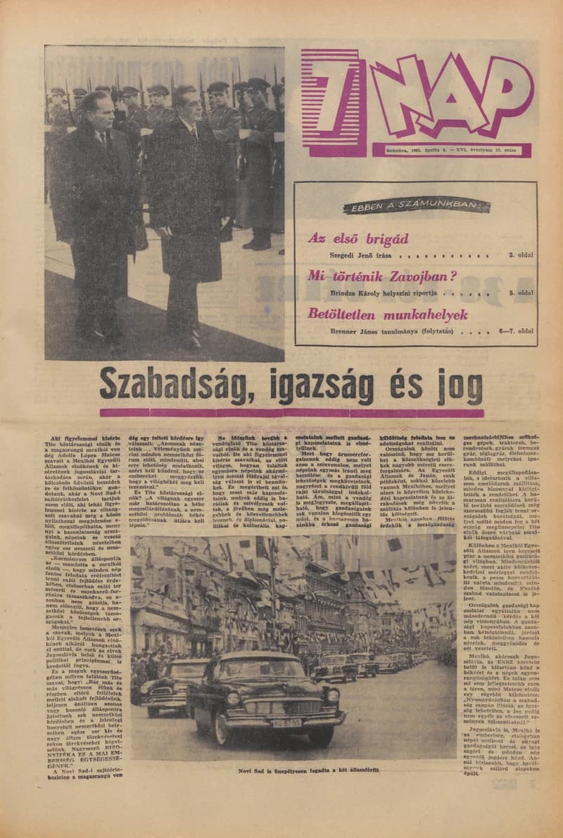 7 Nap, 18. évf. 1963. április 5. 13. sz. 1–20. oldal