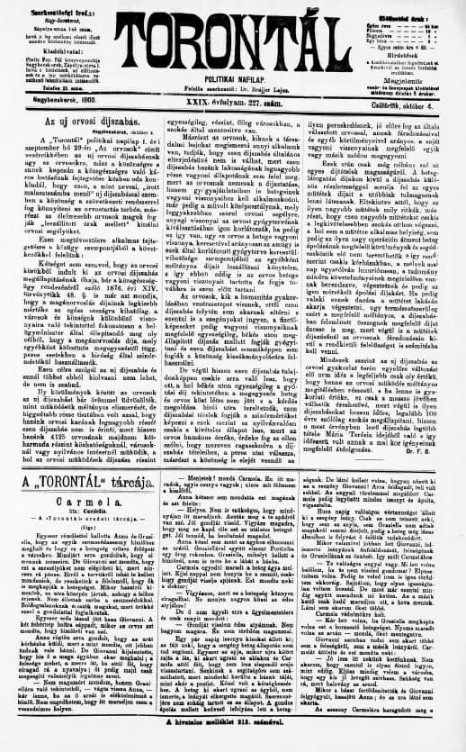 Torontál, 29. évf. 1900. október 4. 227. sz.