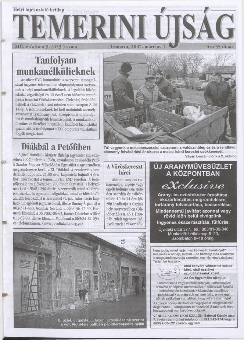 Temerini Újság, 13. évf. 2007. március 1. 9. sz.