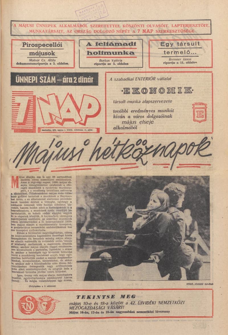 7 Nap, 30. évf. 1975. május 1. 17. sz. 1–48. oldal