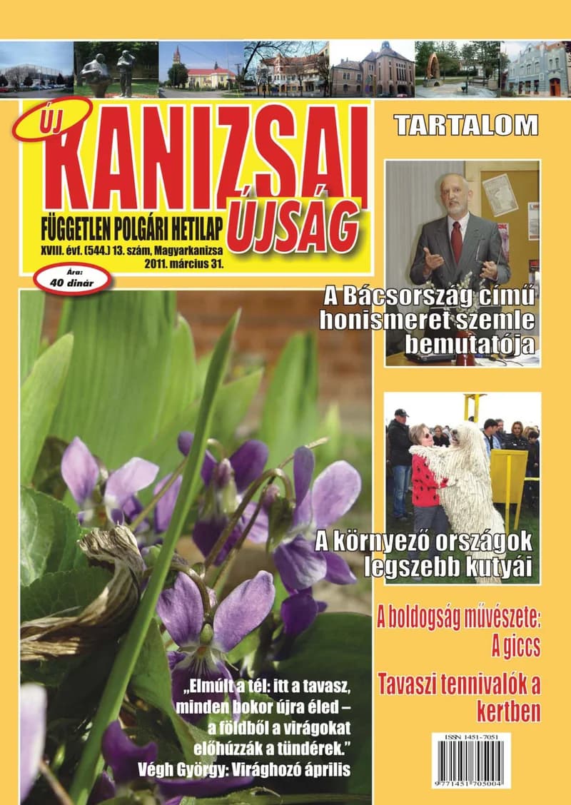 Új Kanizsai Újság, 18. évf. 2011. március 31. 13. sz. 2–23. oldal