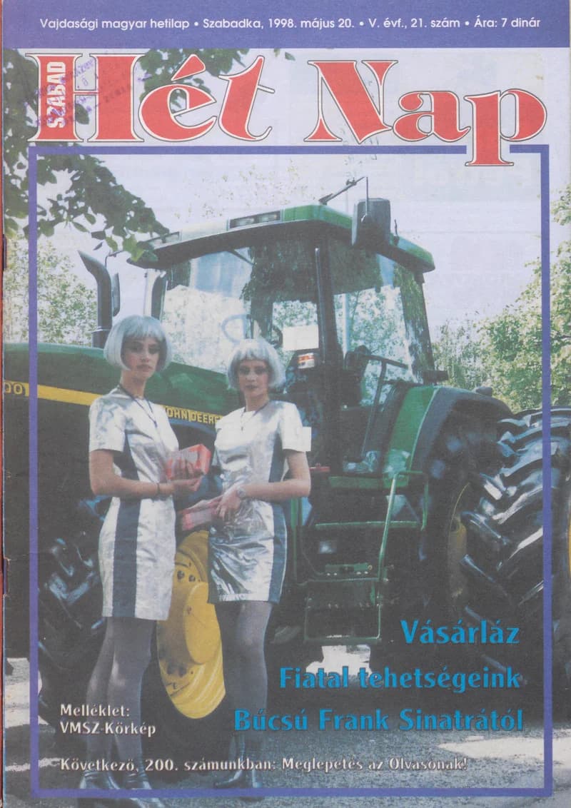 Szabad Hét Nap, 5. évf. 1998. május 20. 21. sz.