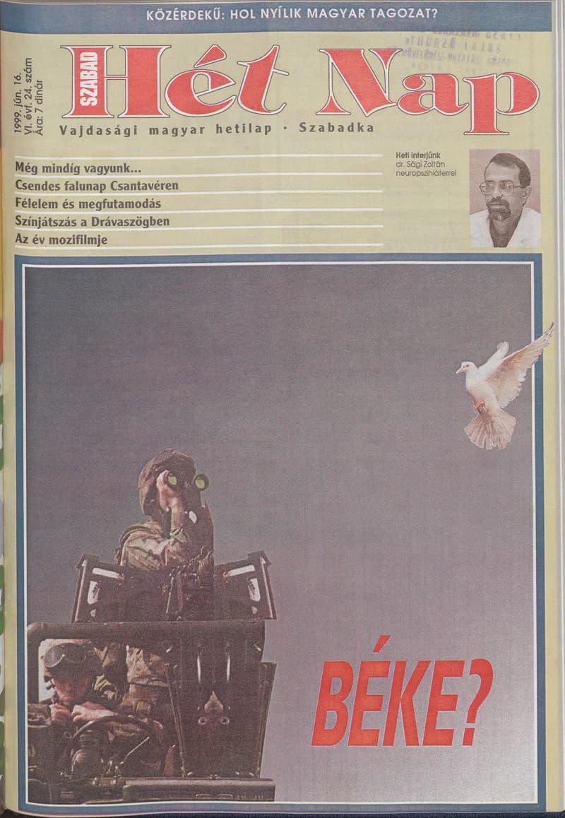 Szabad Hét Nap, 6. évf. 1999. június 16. 24. sz.