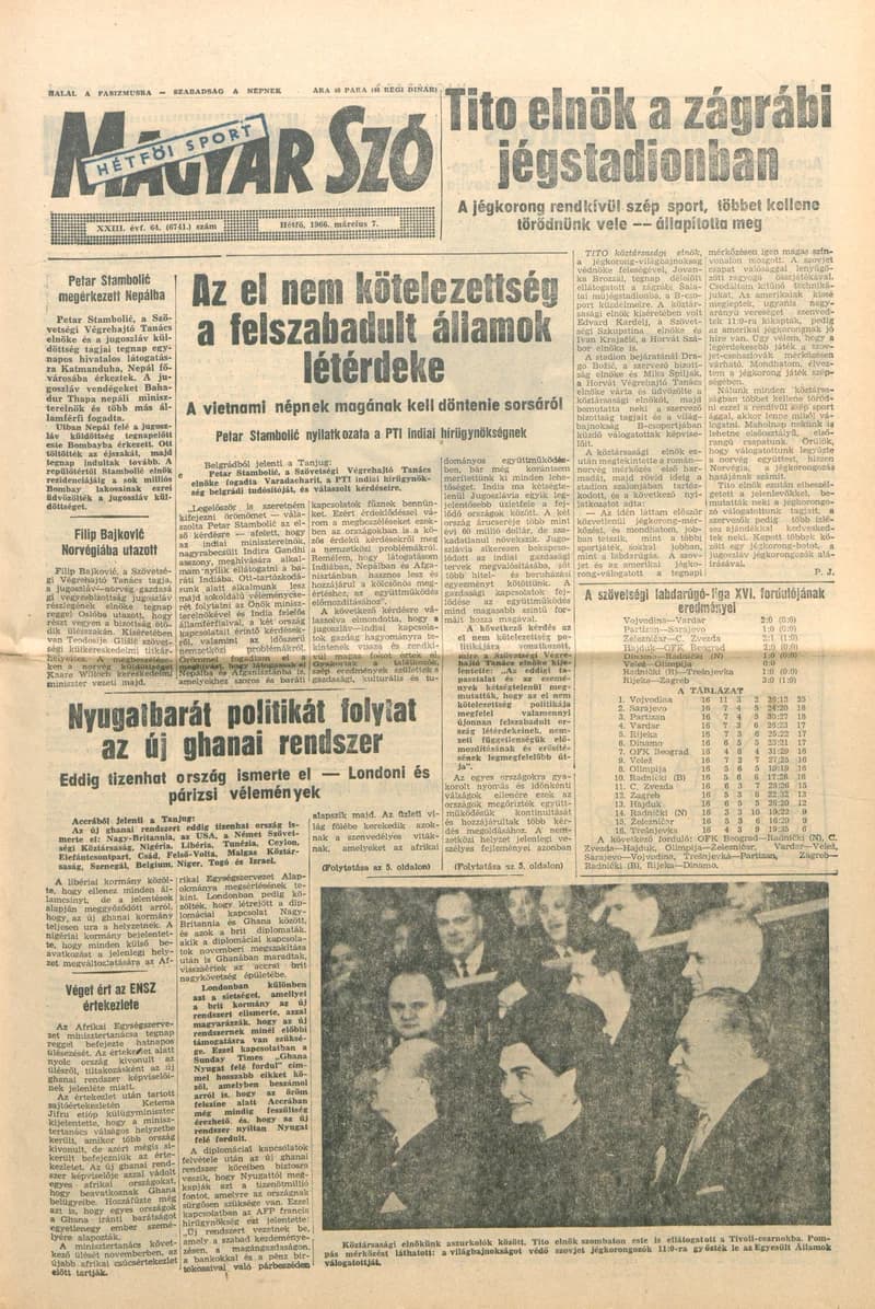 Magyar Szó, 23. évf. 1966. március 7. 64. sz.