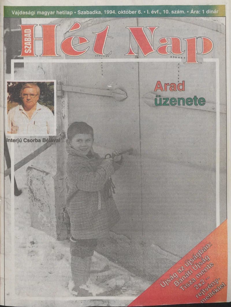 Szabad Hét Nap, 1. évf. 1994. október 6. 10. sz.