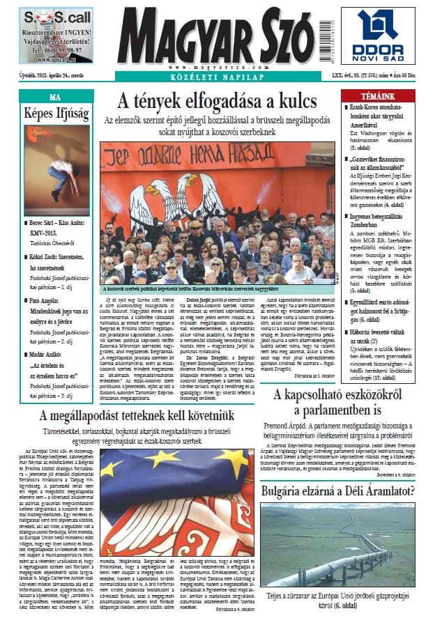 Magyar Szó, 70. évf. 2013. április 24. 93. sz. 1–20. oldal