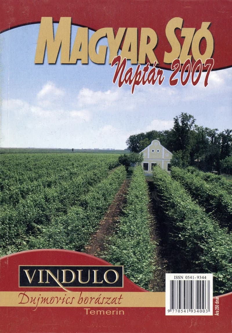 Magyar Szó Naptár, 54. évf. 2007. 54. sz.