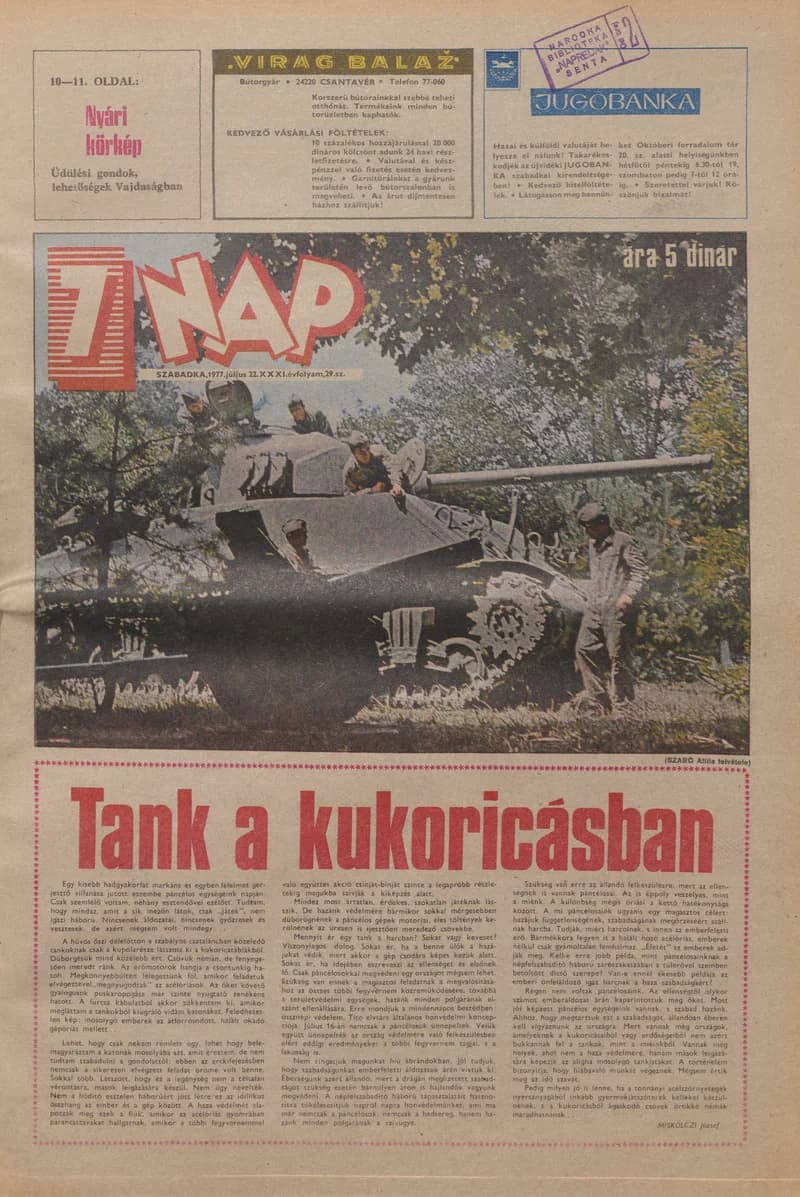 7 Nap, 32. évf. 1977. július 22. 29. sz. 1–20. oldal