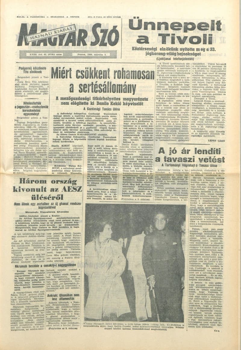 Magyar Szó, 23. évf. 1966. március 4. 61. sz.