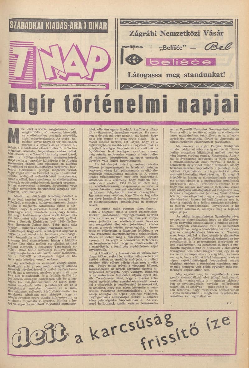 7 Nap, 28. évf. 1973. szeptember 7. 36. sz. 1–28. oldal