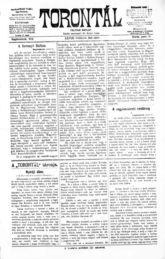Torontál, 28. évf. 1899. június 21. 140. sz.