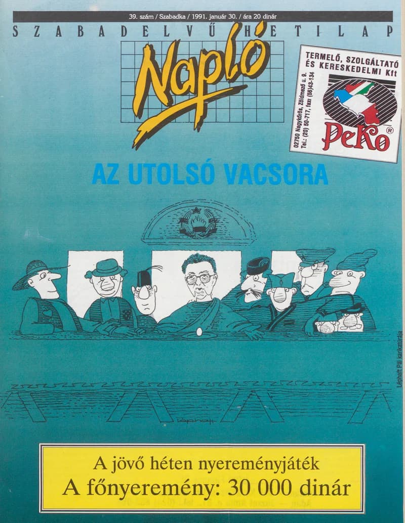 Napló - Szabadelvű hetilap, 2. évf. 1991. január 30. 39. sz.