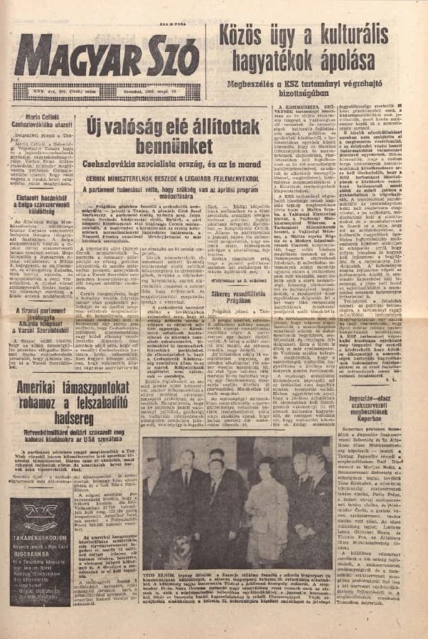Magyar Szó, 25. évf. 1968. szeptember 14. 254. sz. 1–14. oldal