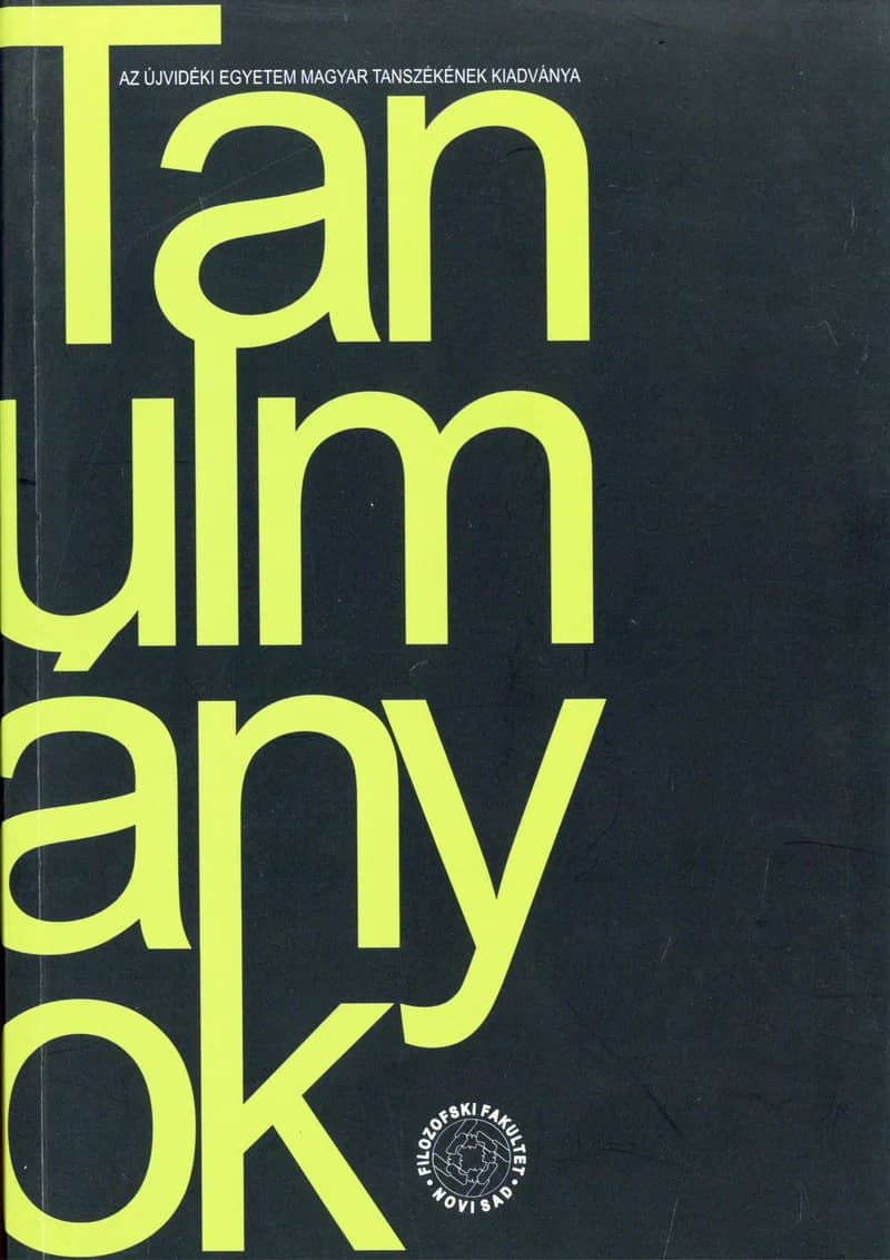 Tanulmányok, 44. évf. 2014. 1. sz. 1–172. oldal