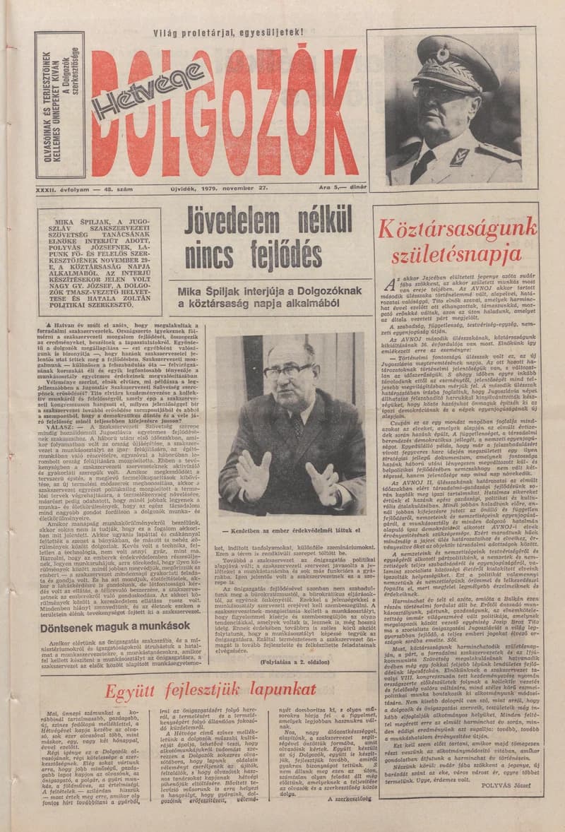 Dolgozók, 33. évf. 1979. november 27. 48. sz.