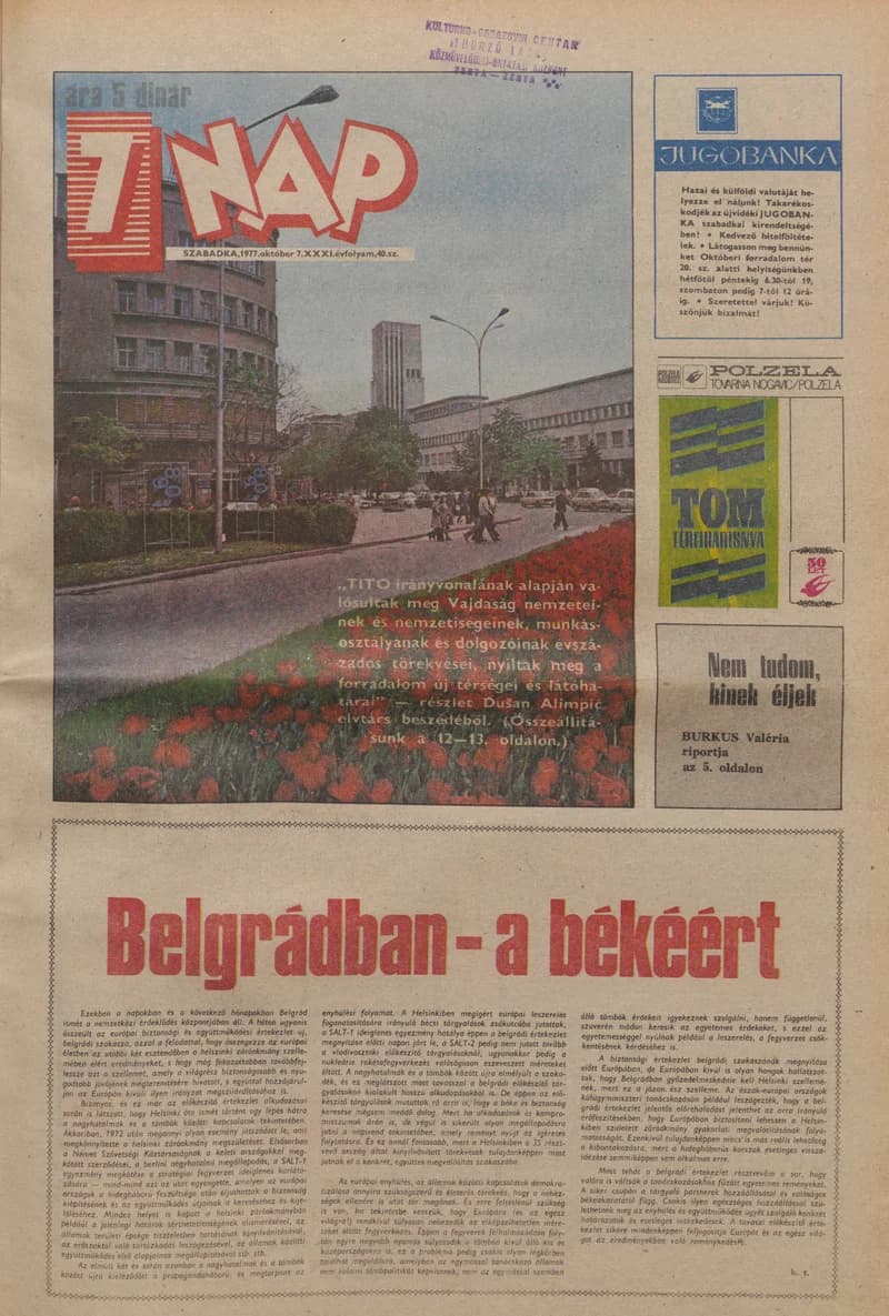 7 Nap, 32. évf. 1977. október 7. 40. sz. 1–24. oldal